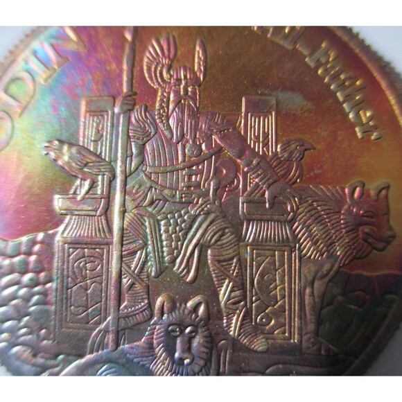 NEW-Rainbow Color Freya & Odin in One Round-Norse Gods - Picture 5 of 6